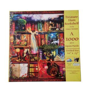 Aimee Stewart SunsOut Jigsaw Puzzle Treasure Hunt Bookshelf 1000 Pieces